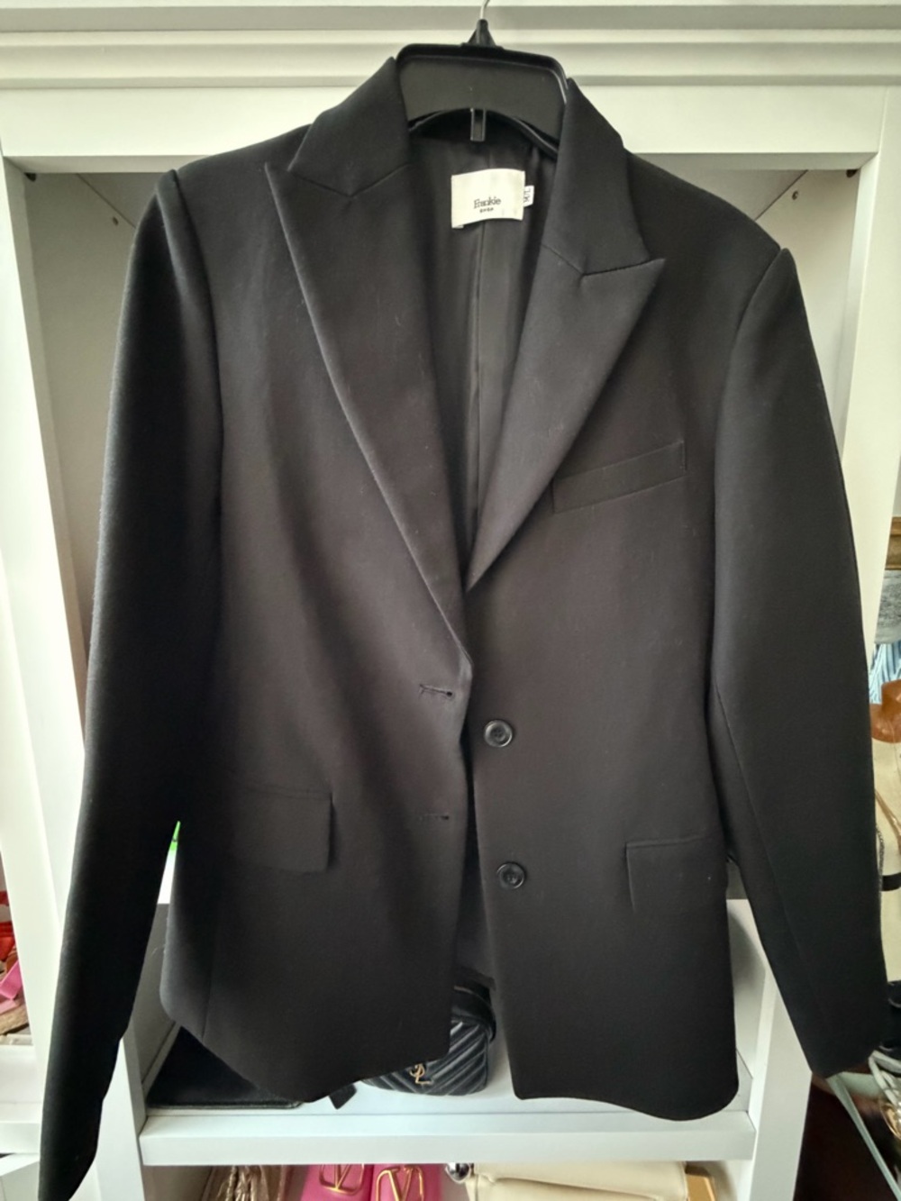 The Frankie Shop Black Women's Single-Breasted Blazer
